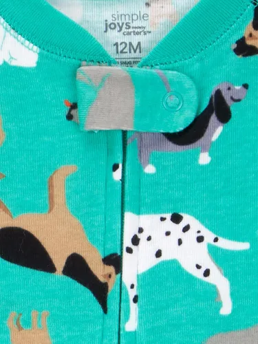 Vista 37 de Simple Joys by Carter's Pijama de algodón sin pies de ajuste cómodo para niños (3 unidades)