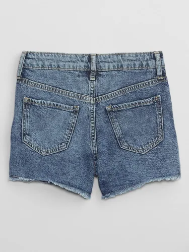 Vista 2 de GAP Pantalones cortos de mezclilla de tiro alto para niña