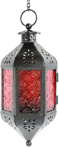 Vista 25 de Vela Lanterns Farol portavelas decorativo marroquí colgante de 11.5 pulgadas, portavelas para interiores y exteriores, para patio, porche, ramadán