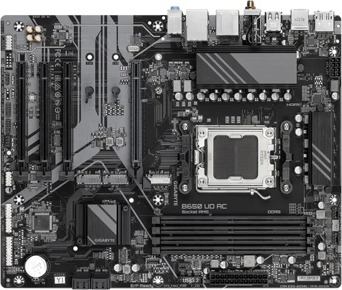 Vista 4 de GIGABYTE B650 UD AC (rev 1.0) Placa base AMD AM5 ATX, compatible con Ryzen serie 9000/8000/7000, DDR5, fase de potencia 6+2+2, PCIe 5.0 M.2, USB-C