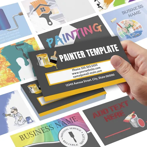 Vista 18 de Tarjetas de presentación personalizadas con plantillas, tarjetas de presentación personalizadas con tu logo, de 3.5 x 2 pulgadas, papel mate