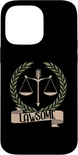 Vista 21 de Lawsome Scales Of Justice Lawyer Law Student Case for iPhone 16