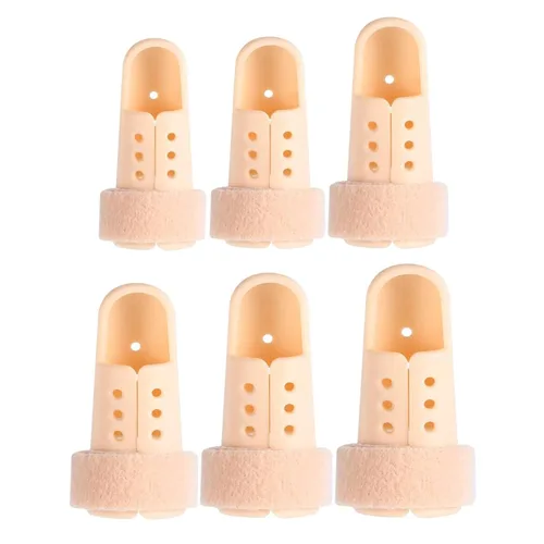 Vista 13 de SooGree 2 piezas de férula de dedo mazo soporte de dedo férula de dedo soporte protector de plástico para inmovilizador de dedos ajustable