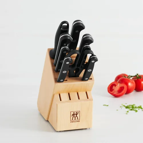 Vista 2 de ZWILLING Juego de 10 bloques de cuchillos gourmet Negro
