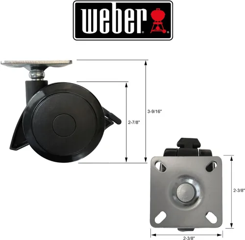 Vista 4 de Weber # 69828 Rueda de bloqueo para parrillas Spirit Serie 200/300