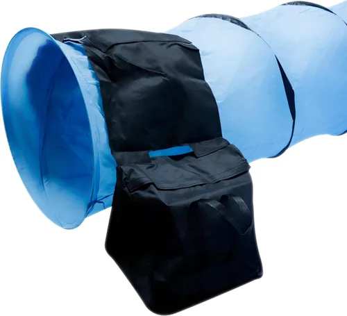 Vista 6 de Trademark Innovations Bolsa de arena para túnel de agilidad del perro, color negro