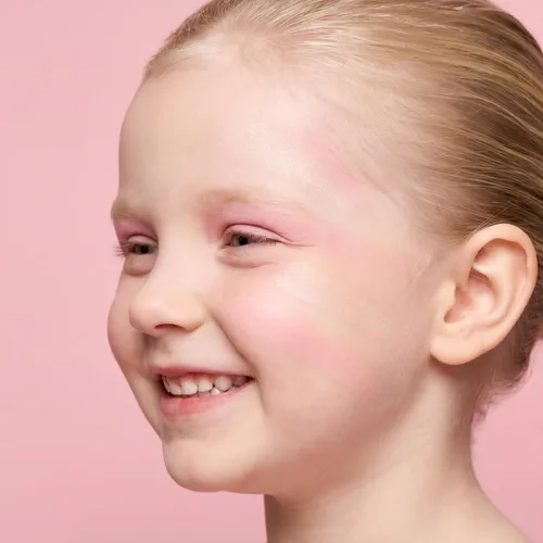 Vista 6 de MISS NELLA Maquillaje para sombra de ojos para niños - Cielos rosados, juguete cosmético para niños, maquillaje no tóxico
