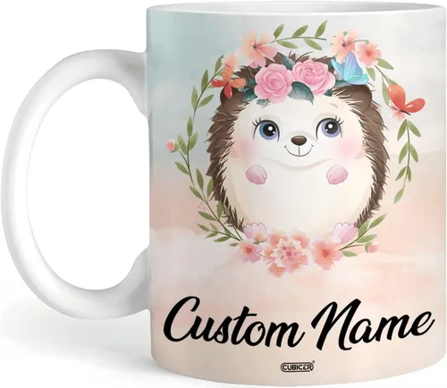 Vista 14 de CUBICER Tazas de café personalizadas con nombre personalizado, tazas de cerámica blanca, regalos de Navidad de vidrio para niños, mujeres, adultos