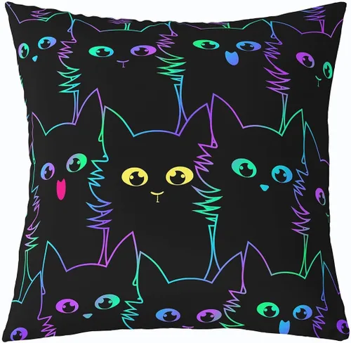 Vista 24 de Erosebridal Funda de almohada rústica de oso de 16 x 16 pulgadas, funda de almohada cuadrada decorativa de cuadrícula de búfalo, funda de almohada