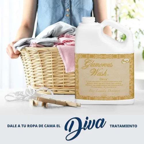 Vista 6 de Detergente para lavandería Tyler DIVA Glamorous Wash - 1 galón - Con lápiz quitamanchas Olivi - Bolsa perfumada fresca - Detergente para lavar