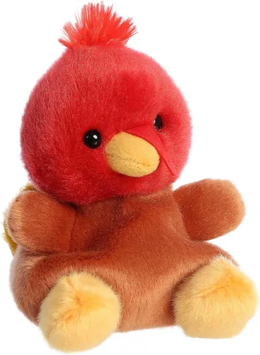 Vista 3 de Aurora® Adorable animal de peluche Palm Pals™ Aspen Turkey™, divertido peluche coleccionable para niños y adultos, perfecto para decorar