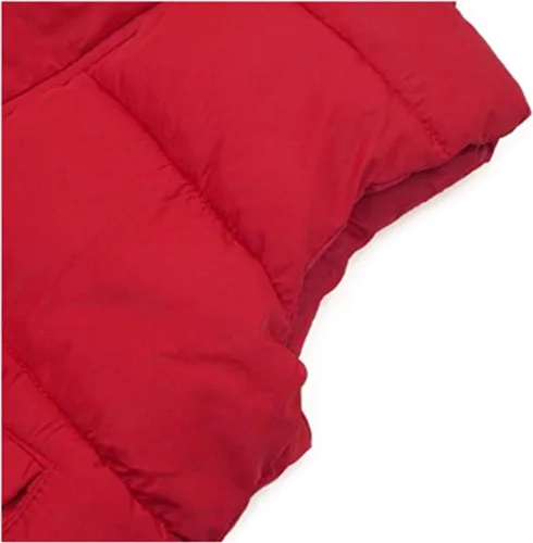 Vista 6 de Digirlsor Chaleco acolchado con capucha y cremallera para niños y niñas 5-12T