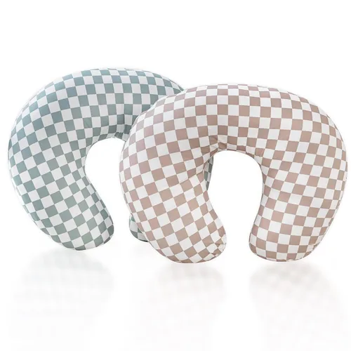 Vista 9 de DILIMI Paquete de 2 fundas de almohada de lactancia, funda elástica extraíble para almohadas de lactancia, funda ultra suave y cómoda para bebés