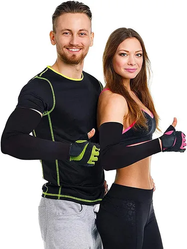 Vista 6 de Bememo 9 pares de mangas de protección UV, mangas de enfriamiento, fundas de brazo largas para hombres y mujeres