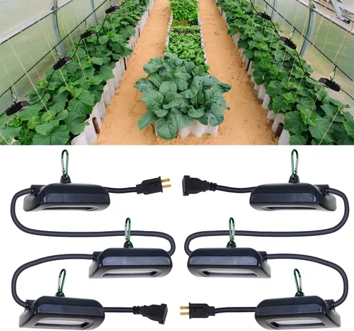 Vista 7 de Owleye Luces LED de Cultivo para Exteriores de 12 Pies en Cadena para Plantas, IP65 Impermeable, Espectro Completo, 120V, Listado por ETL, 33.89
