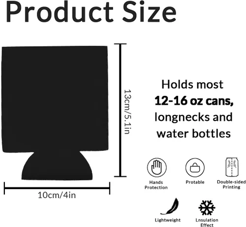 Vista 3 de Enfriadores de cerveza personalizados personalizados con foto imagen logotipo texto personalizado 1-150pcs soporte de latas a granel manga aislante