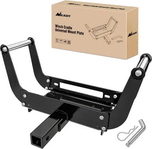 Vista 10 de Nilight Placa de Montaje Universal para Cabrestante de Enganche de Remolque 10 x 4 1/2 Soporte de Cabrestante Montaje de Cabrestante Receptor
