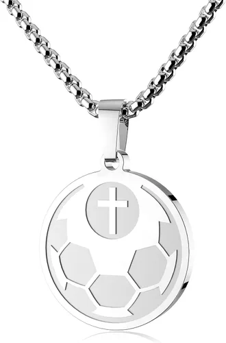 Vista 10 de Luke 1:37 Christian Sports Pendant Necklace Gift for Men Women Athletes
