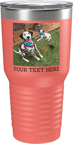 Vista 18 de Vaso personalizado de 30 onzas (17 colores) con foto impresa con aislamiento térmico de acero inoxidable recubierto de polvo con tapa, regalo