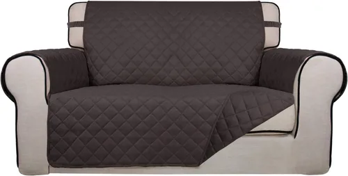 Vista 79 de PureFit - Funda de sofá acolchada reversible, protector de muebles impermeable, funda de sofá lavable con espuma antideslizante y correas elásticas