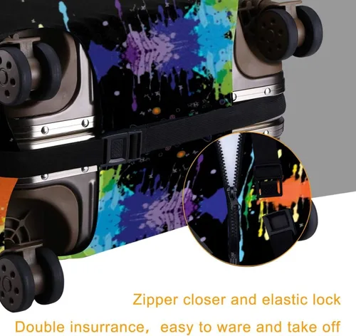 Vista 4 de ISUNIET Funda de equipaje lavable para maletero, funda protectora para maleta de viaje de 18 a 32 pulgadas, protector de equipaje para mujeres