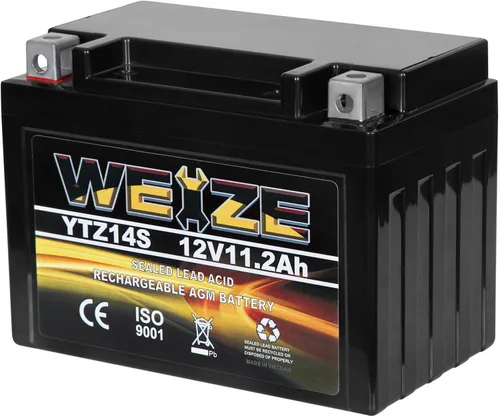 Vista 19 de Weize YTX4L-BS - Batería de motocicleta sellada recargable de alto rendimiento compatible con Polaris Scrambler, Sportsman 90, Honda Scooters NQ50