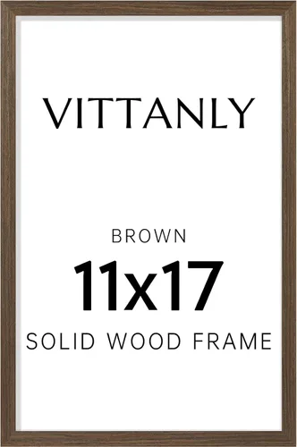 Vista 218 de Vittanly - Marco de fotos de 4 x 6 pulgadas de madera maciza con plexiglás, incluye paspartú de 3,5 x 5, para colgar en la pared o poner sobre una