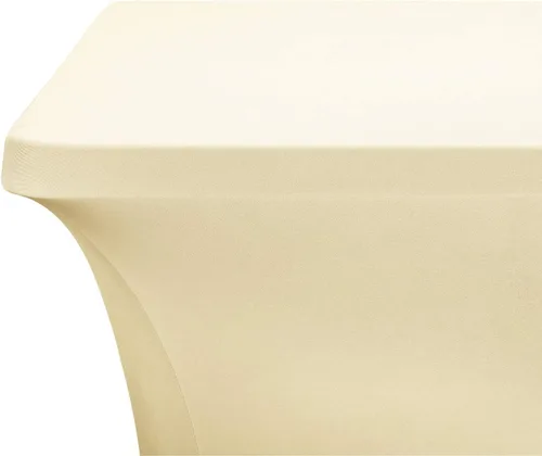 Vista 4 de LZY Cubierta de Mesa Elástica Ajustable de Spandex para Mesa Plegable de 6 pies, 4 pies o 8 pies, Mantel de Cóctel Rectangular, Perfecto para Champn