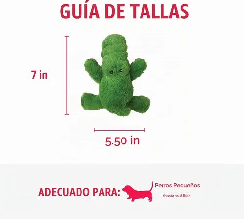 Vista 4 de KONG Ali Alligator Cozie - Juguete para perro, pequeño
