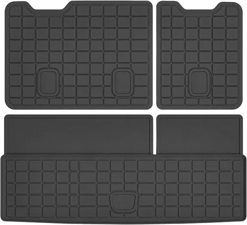 Vista 120 de Forro de carga para Jeep Compass/Patriot 2007-2016 y 2007-2012 Dodge Caliber, alfombras de carga para todo clima para accesorios de Compass