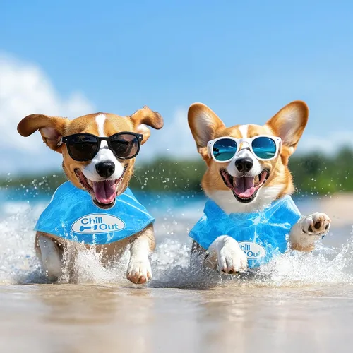Vista 6 de Bandana con hielo refrescante para relajarse de All for Paws, S
