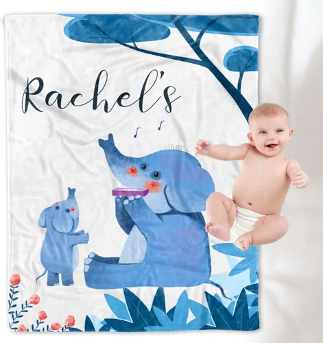 Vista 15 de YESCUSTOM Manta personalizada de lana de alpaca para niños y niños, mantas personalizadas con nombre, manta de bebé, regalo para nueva madre