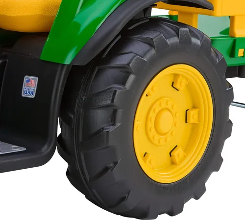 Vista 5 de Peg Perego John Deere - Tractor de fuerza terrestre con remolque de 12 voltios para montar