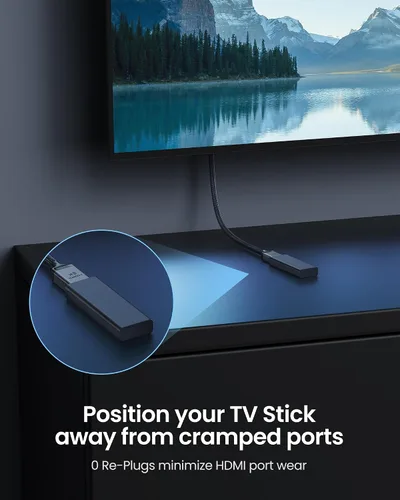 Vista 2 de Silkland Extensor HDMI 8K 2.1, 8K@60hz 4K@120hz Cable de extensión HDMI