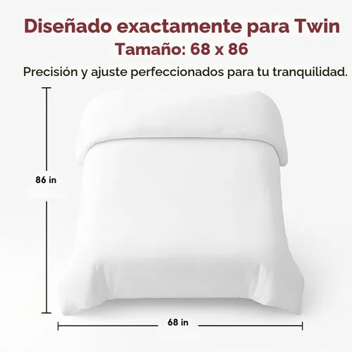 Vista 7 de Superity Luxurious Hotel Quality Funda de edredón tamaño individual – 100% algodón suave y cómodo – Diseñada para edredón tamaño individual – 200