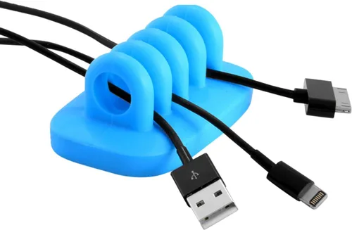 Vista 5 de Pinza para cable con peso para gestión de cables de escritorio (Negro)