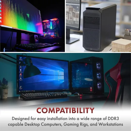 Vista 8 de A-Tech 4 GB de RAM para MSI B85M-G43, H61M-P31/W8, H97 GAMING 3, Z77A-GD65 Gaming, Z87 XPOWER, Z87-G55, Z87I, Z87I GAMING AC, Z97 GAMING 9 AC DDR3