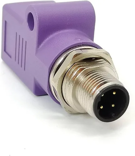 Vista 11 de Elecbee Adaptador de mamparo M12 a RJ45 impermeable M12 A Código 8 Pin hembra a RJ45 Jack de ángulo recto naranja