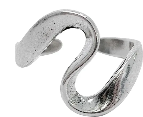 Vista 27 de Anillos de banda ancha de plata de ley 925 vintage hechos a mano para mujeres/hombres, anillo ajustable para el pulgar