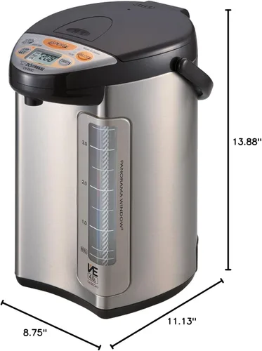 Vista 5 de Zojirushi America Corporation CV-DCC40XT Calentador de agua híbrida VE, Marrón oscuro inoxidable