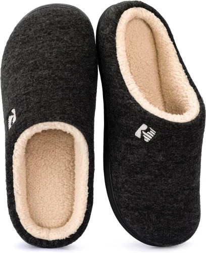 Vista 13 de RockDove Pantuflas tipo zueco con forro de sherpa para hombre