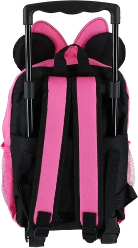 Vista 4 de Minnie Mouse Mochila rodante Softside de 14 pulgadas Rosado Mochilas de viaje