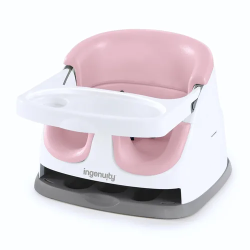 Vista 21 de Ingenuity Asiento base para bebé 2-en-1 con bandeja auto-guardable para alimentación y piso - Cashmere