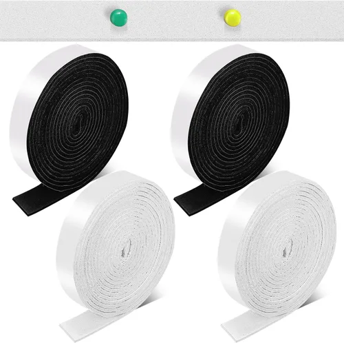 Vista 12 de Zonon 4 rollos de tiras de fieltro de 120 pulgadas con respaldo adhesivo, cintas de fieltro para muebles, rollos de tiras autoadhesivas de poliéster