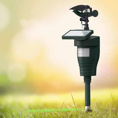 Vista 7 de Hoont Repelente de animales Cobra Pistola de agua activada por movimiento solar para exteriores con potente chorro para patio, césped y jardín