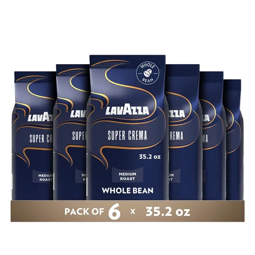 Vista 14 de Lavazza Granos de café tostados, aroma Crema E, 2.20 libras (paquete de 6)