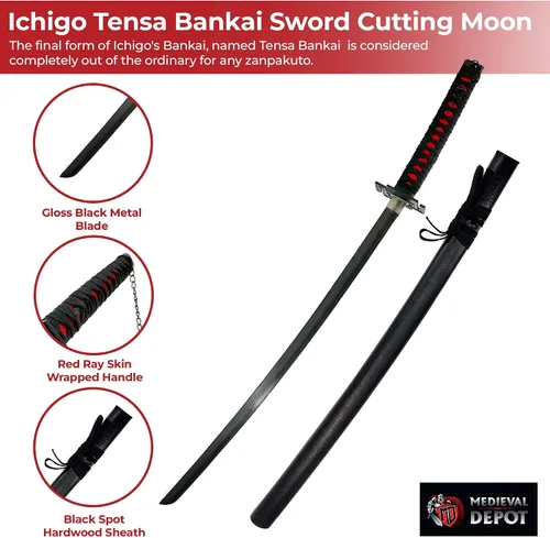 Vista 3 de MedievalDepot Handcrafted Samurai Katana - Inspired by Noble Warriors