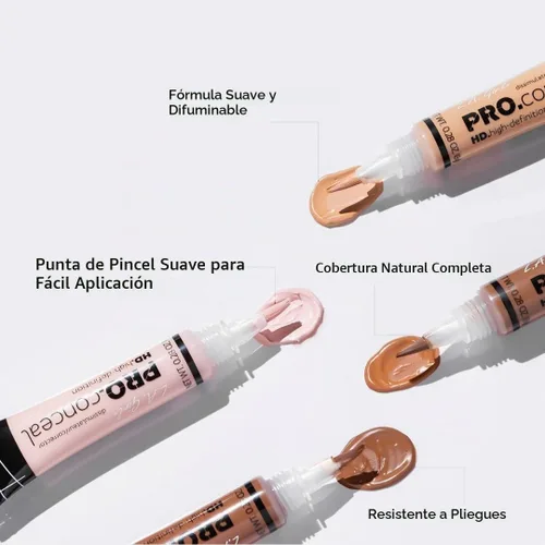 Vista 2 de L.A. Girl Corrector Pro, beige medio, 0.28 onzas (LAX-GC978-A) (paquete de 3)