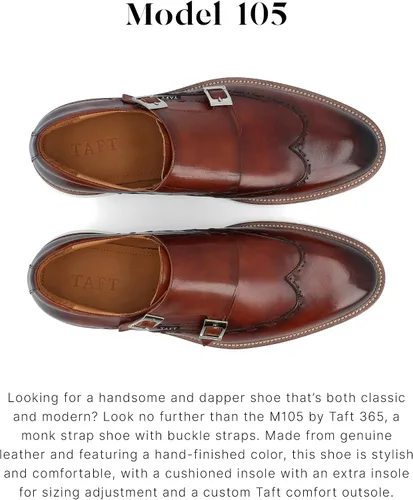 Vista 3 de TAFT 365 Model 105 Double Monk Zapato para hombre