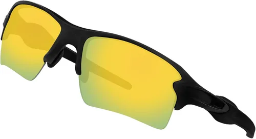Vista 2 de BroLizard - Lente polarizada para gafas de sol Oakley Flak 2.0 XL OO9188, dorado